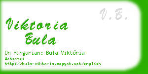 viktoria bula business card